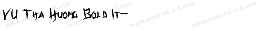 VU Tha Huong Bold It字体转换